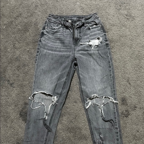 American Eagle Distressed Gray Women's Jeans - Picture 1 of 3